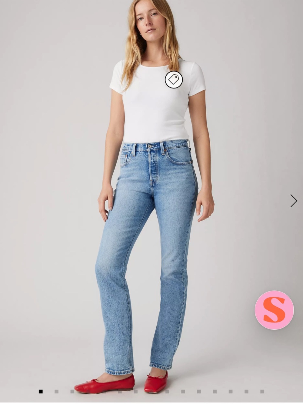 Levi 501 Original Fit 28x30 Light Wash